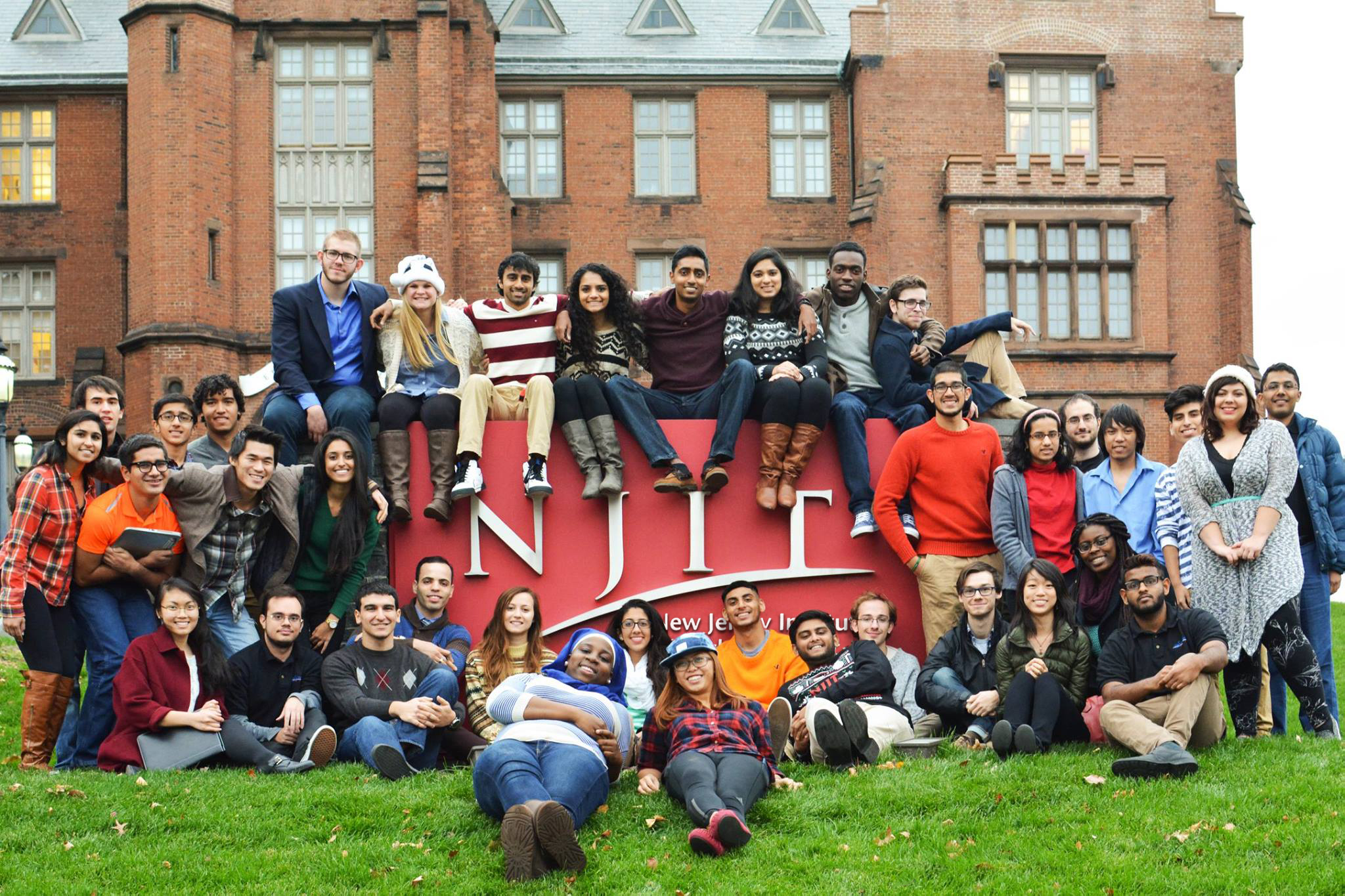 INSIDE BACK COVER Students With NJIT Sign jpg Department Of Inside back cover students with njit sign jpg department of